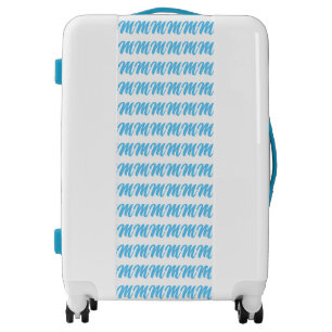 Custom Monogram Initial Pattern Luggage