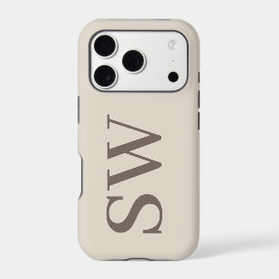 Custom Monogram Initial Quiet Luxury Design iPhone 17 Pro Case