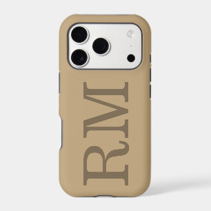 Custom Monogram Initial   Quiet Luxury Design iPhone 17 Pro Case