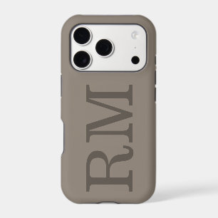 Custom Monogram Initial Quiet Luxury Design iPhone 17 Pro Case