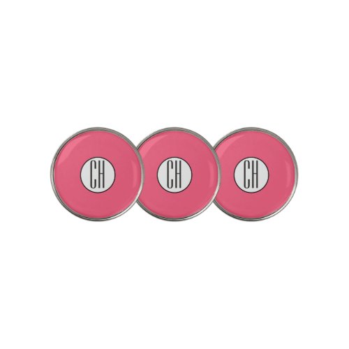 Custom Monogram Initials Golf Ball Marker