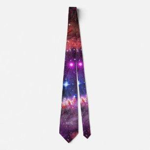 Custom monogram / initials Starry Wingtip of SMC Tie