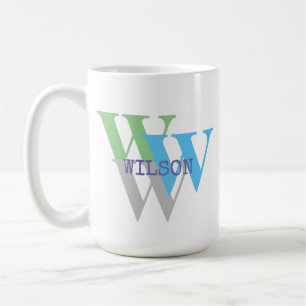 custom MONOGRAM INTIAL NAME  Coffee Mug