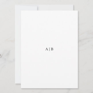 Custom Monogram Invitation