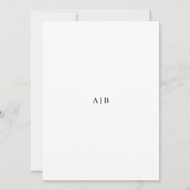 Custom Monogram Invitation (Front)
