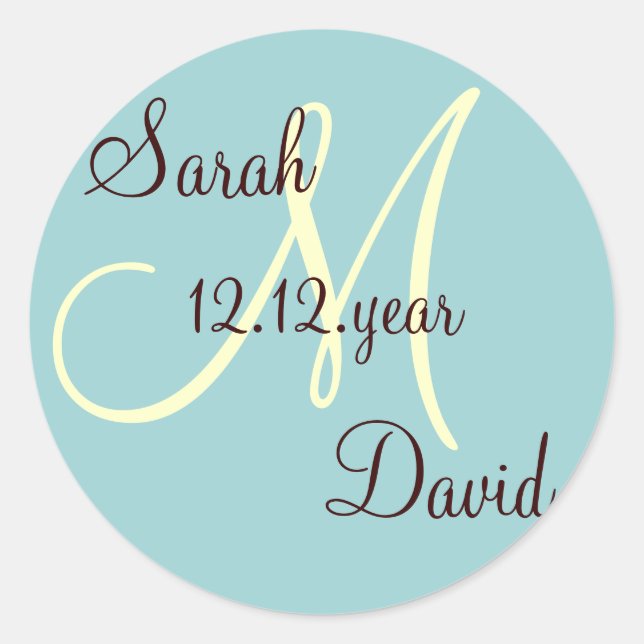 Custom Monogram label (Front)