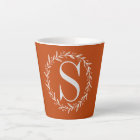 Custom Monogram Latte Mug