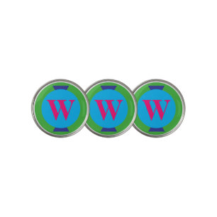 Custom Monogram Letter Golf Ball Marker