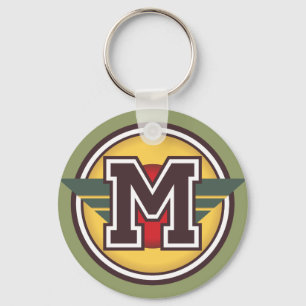 Custom Monogram Letter Initial Keychain