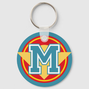 Custom Monogram Letter "M" Initial Keychain