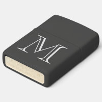 Custom monogram lighter black grey personalized