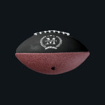 Custom monogram mini football gift for boyfriend<br><div class="desc">Custom monogram mini football gift for boyfriend. Personalized sports gift for him. Add your own name. Great for Birthday,  Christmas and other occasions. Vintage crest design with stars and name.</div>