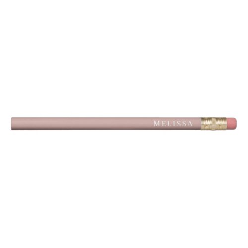 Custom monogram modern blush pink wrap  pencil