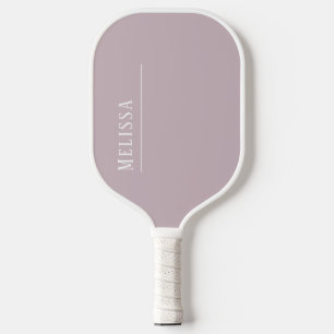 Custom monogram, modern lavender pickleball paddle