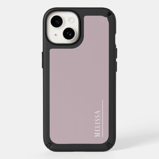 Custom monogram, modern lavender  speck iPhone case (Front)