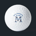 Custom Monogram Name Best Granddad by Par      Golf Balls<br><div class="desc">This unique golf head cover is special -- features a unique layering of the monogram -- look closely and you will see three colors, which gives it the feeling of depth. Personalized additionally with his first name -- and the message: Best Granddad by Par. Also would be perfect as father's...</div>
