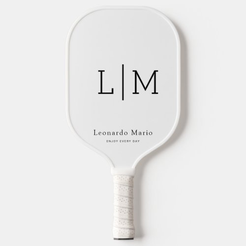 Custom Monogram Name  Carbon Fiber Pickleball Paddle