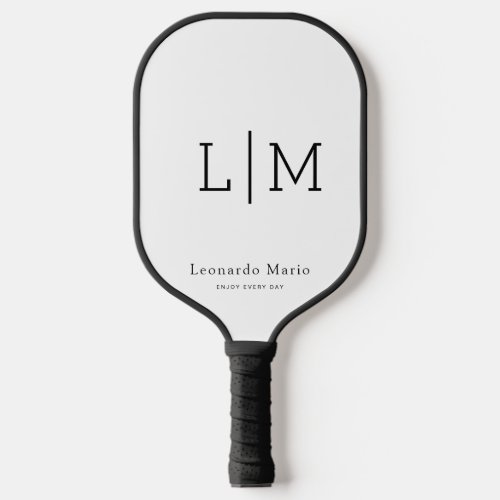 Custom Monogram Name  Carbon Fiber Pickleball Paddle