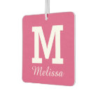 CUSTOM MONOGRAM, NAME & COLOR air freshner