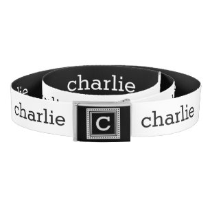 CUSTOM MONOGRAM, NAME & COLOR belt