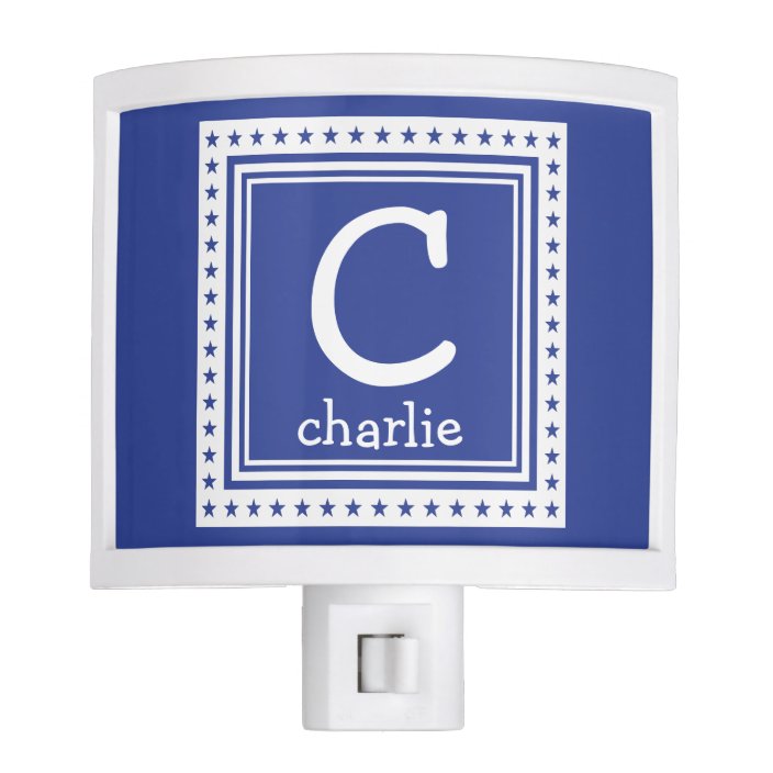 Custom Monogram Name Color Night Light Zazzle Com