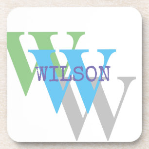 custom Monogram Name Custom Drink Coaster