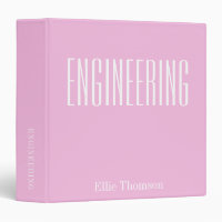 Custom Monogram Name Engineering Pink School