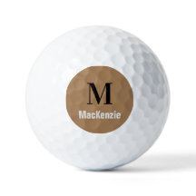 Custom Monogram + Name Golf Ball