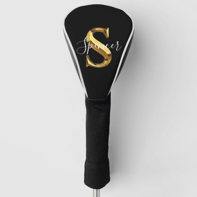 Custom Monogram Name  Golf Head Cover (Front)