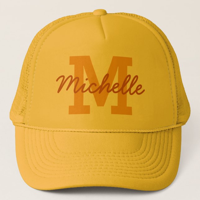 Custom monogram & name hat (Front)