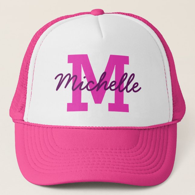 Custom monogram & name hat (Front)