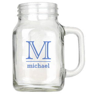 Custom Monogram & Name Mason jars