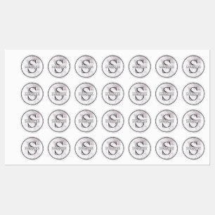 Custom Monogram Name Minimal Labels