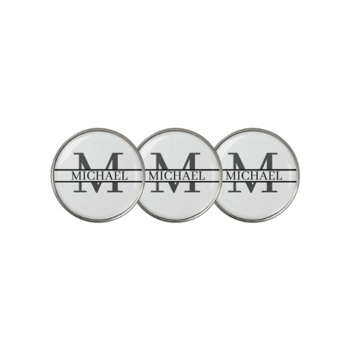 Custom Monogram Name Personalized Golf Ball Marker