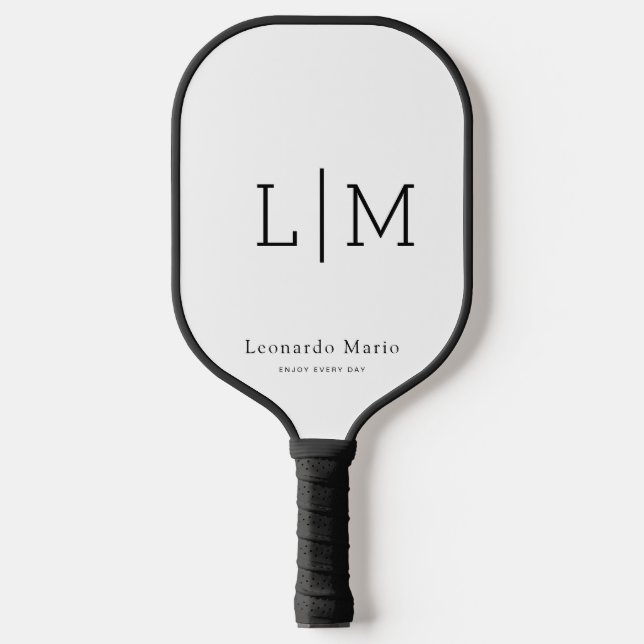 Custom Monogram Name  Pickleball Paddle (Front)