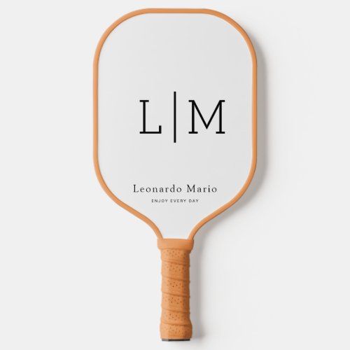 Custom Monogram Name  Pickleball Paddle