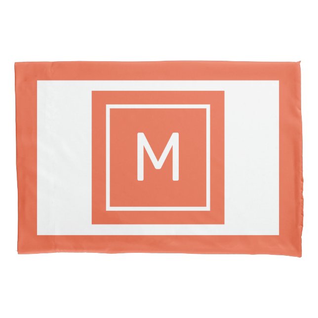 Custom Monogram & Name Pillow Case (Front)