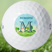 Custom Monogram Name Scenic Course