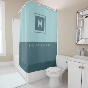 Custom Monogram & Name Shower Curtain