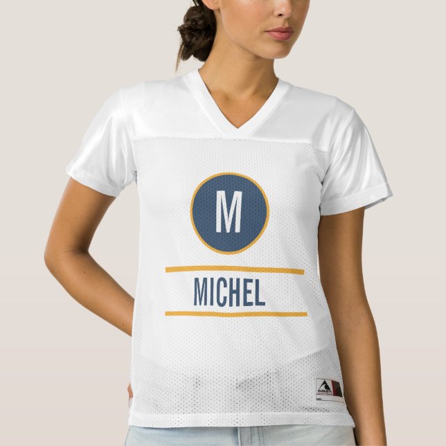 Custom monogram name text template T-Shirt (Front)