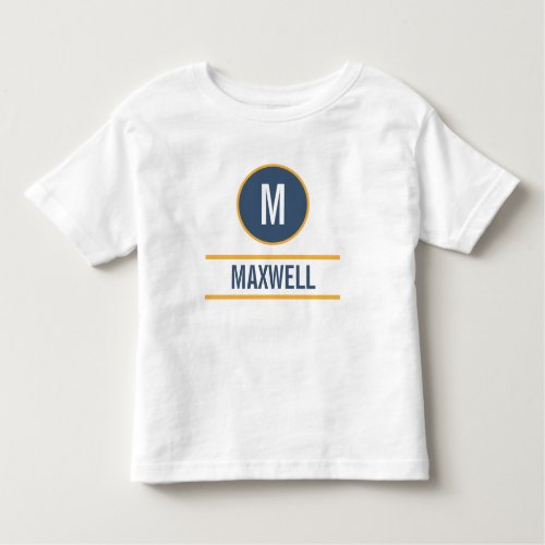 Custom monogram name text template T_Shirt