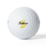 Custom Monogram Name White Golf Balls