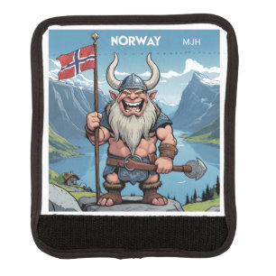 Custom Monogram Norwegian Troll Luggage Handle Wrap