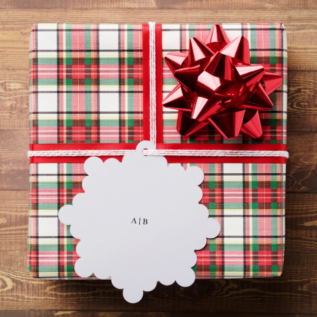 Custom Monogram Ornament Card (Insitu (Gift))