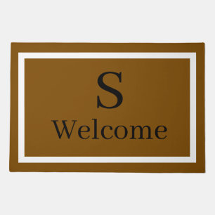 Custom Monogram Outdoor Entry Rug for Home Porch