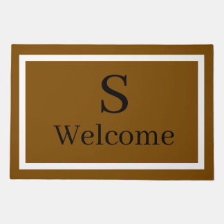 Custom Monogram Outdoor Entry Rug for Home Porch