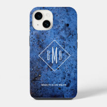 Custom Monogram Personalized Blue