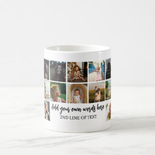 Custom Monogram photo montage photo collage Coffee Mug
