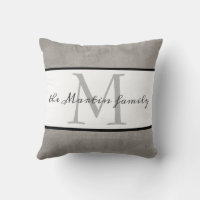 Powell Monogram Decorative Pillow