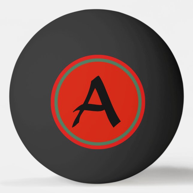 CUSTOM MONOGRAM PING PONG BALL (Front)